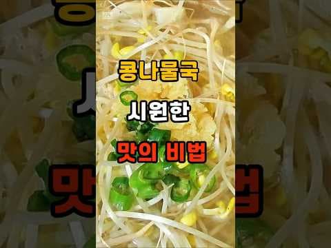 콩나물국 맛있게 끓이는 법! 건강 국물 맛집 비법 공개