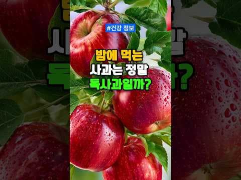 밤에 먹는 사과, 괜찮을까? 위 건강과 수면 건강에 미치는 영향