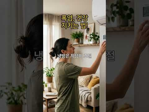 폭염 속 건강 지키는 꿀팁! 여름철 건강관리 완전 정복