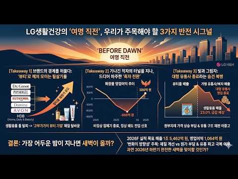LG생활건강 뷰티 사업 재편: 닥터그루트, 피지오겔로 건강하게!