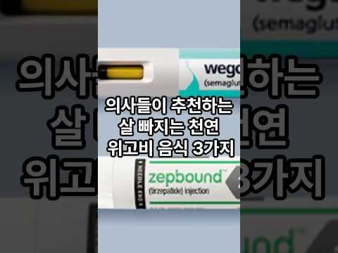 건강하게 살 빼는 비법! 의사 추천 천연 위고비 음식 조합 3가지
