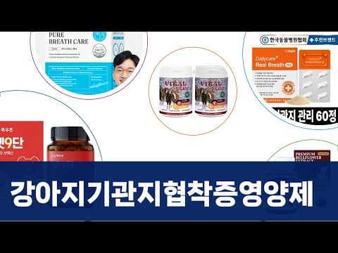 강아지 기관지 호흡기 건강 영양제 BEST4 놓치면 후회할 거예요