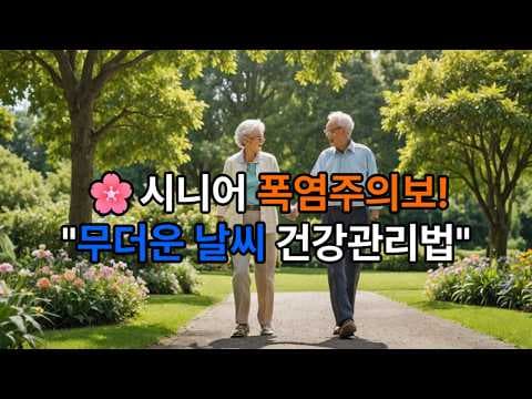 여름철 건강 지키는 시니어 건강 관리 꿀팁